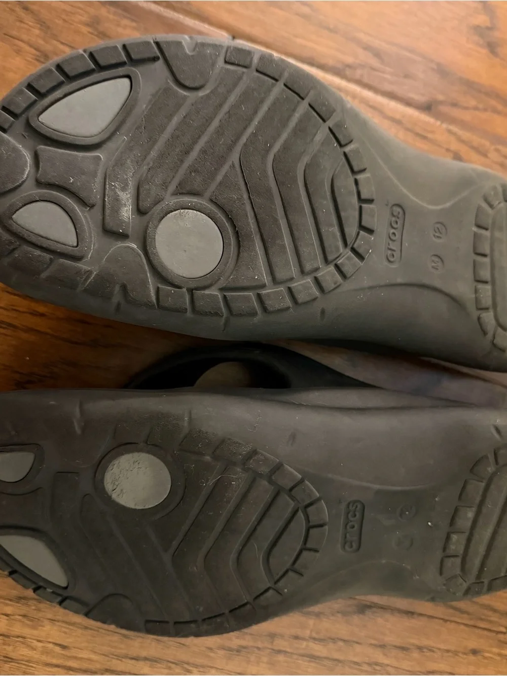CROCS Dual Comfort Black Modi Sport Flip Flops Men's 12